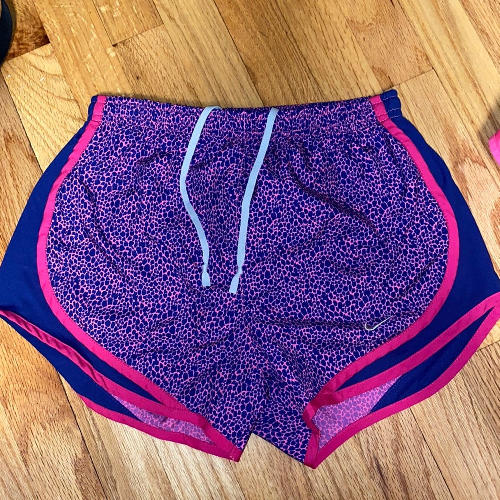 Nike leopard print athletic shorts
